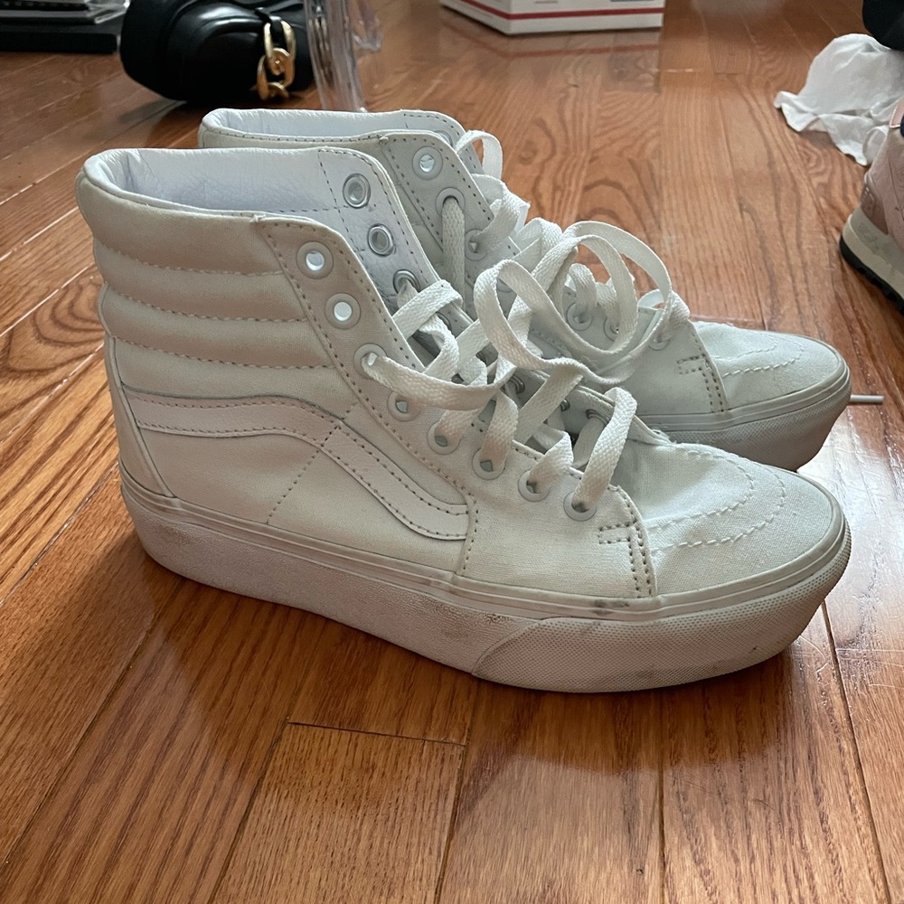 Platform high top old school vans